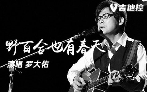 野百合也有春天吉他谱,G调原版吉歌曲,G调简单指弹教学简谱,春天》吉六线谱图片