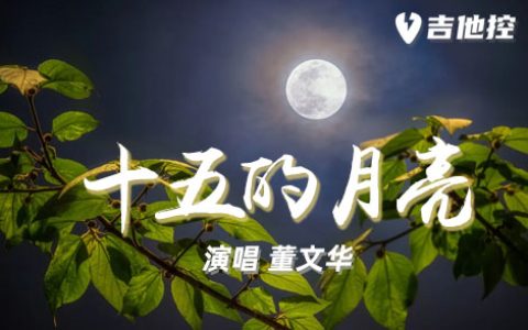 十五的月亮吉他谱,G调六线谱歌曲,G调简单指弹教学简谱,1张六线谱图片